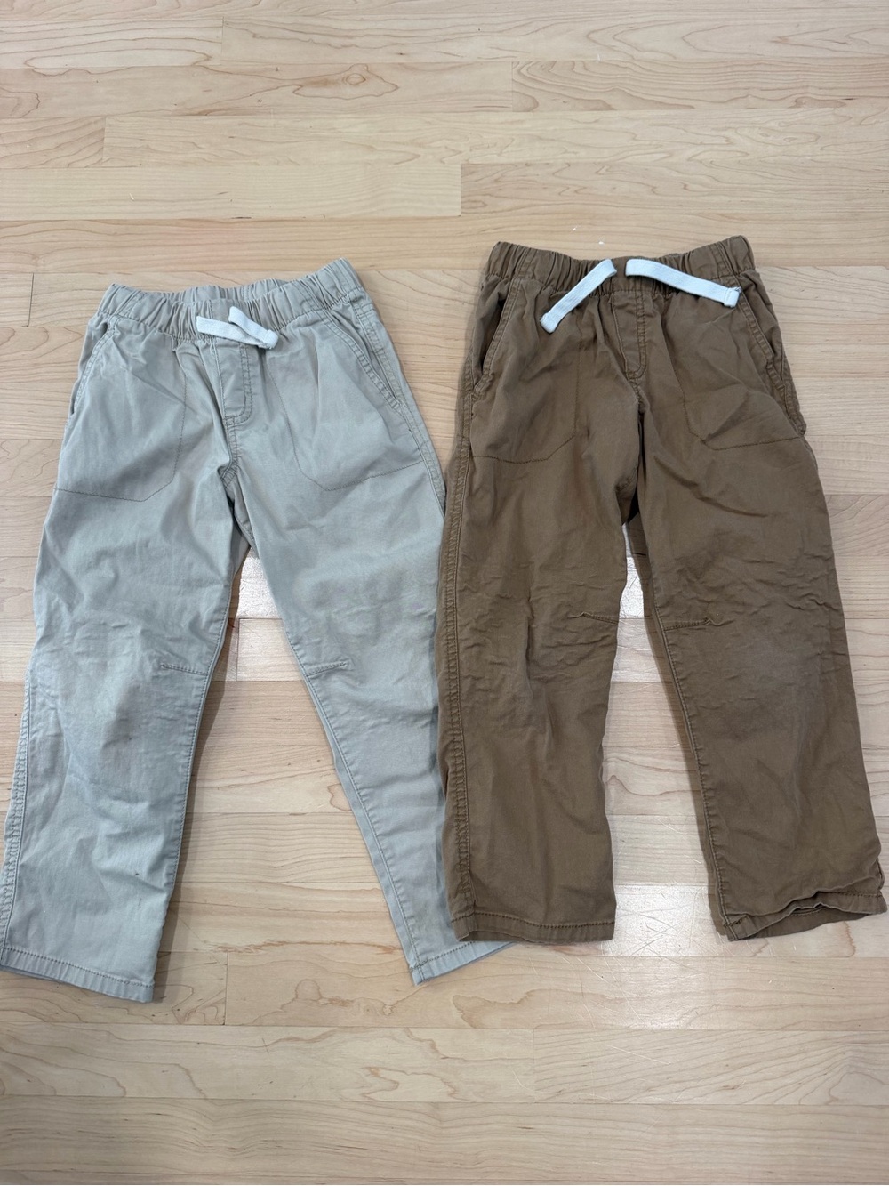 Cat & Jack Pull-On Pants in Light Beige and Brown